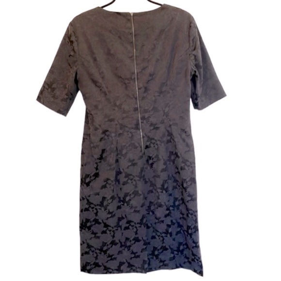 PINK Tartan Black Brocade Short Sleeve Dress - Picture 3 of 7